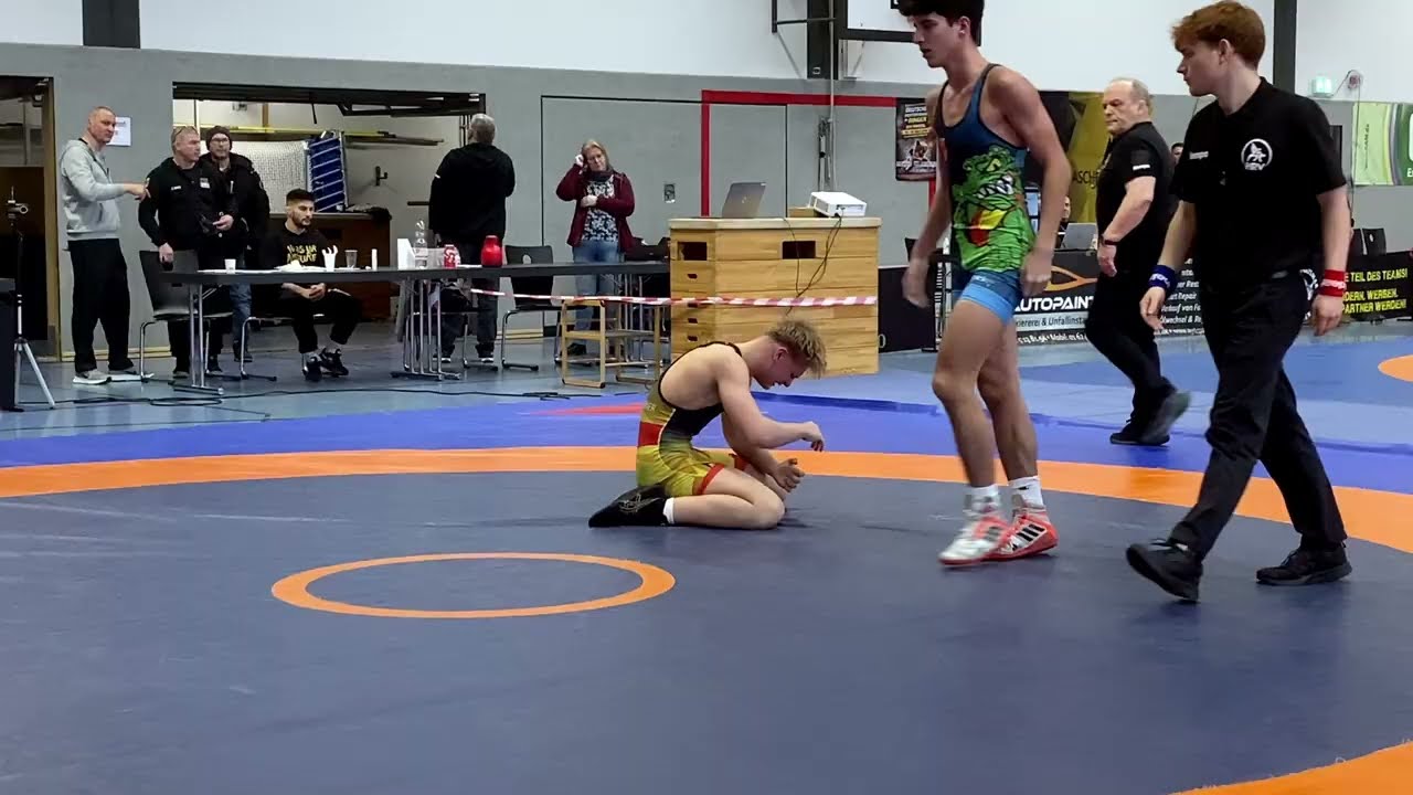 U17  Damian Alberg TSG Hofgeismar vs Delimhan Kosumow RSC Fulda  Freisil #wrestling #ringen #sports