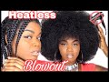 Easy way to stretch natural hair | no heat blowout