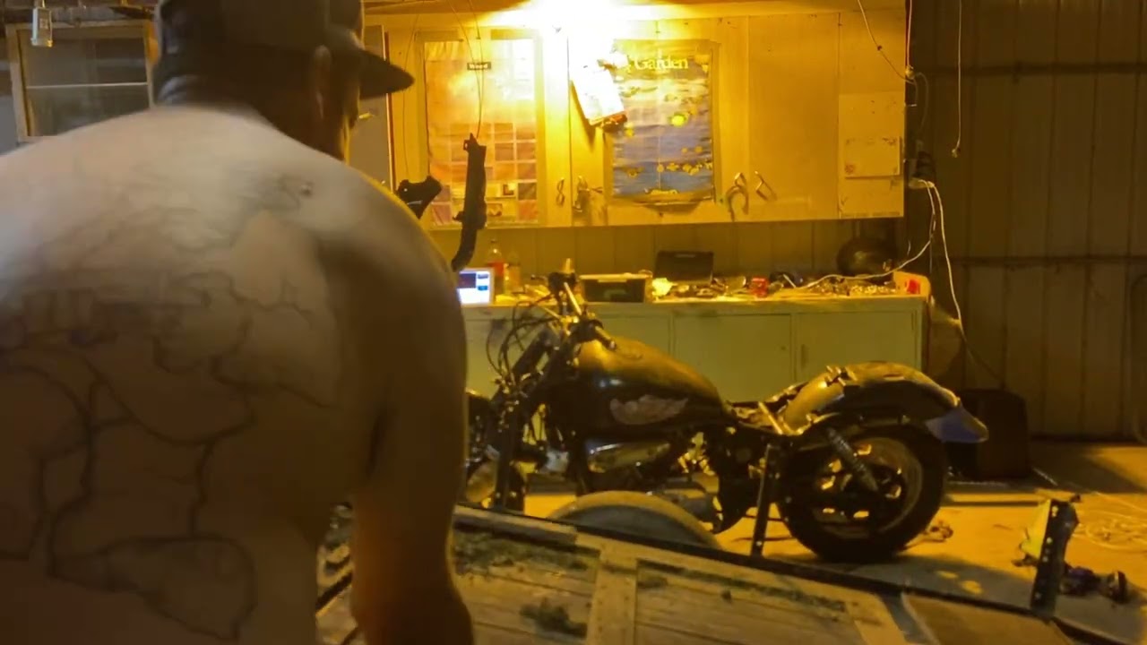 Shedding it, building bike and trailer in memory of old mate Paul sharp 