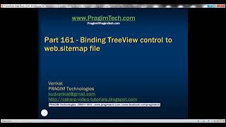161 Binding asp net treeview control to web sitemap file using sitemapdatasource control