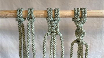 3 Easy Macrame Knots for Beginners