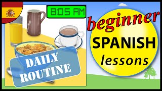 Daily routine in Spanish | Beginner Spanish Lessons for Children