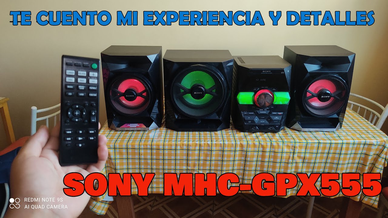 Mi experiencia con SONY MHCGPX555, detalles, puertos, etc YouTube
