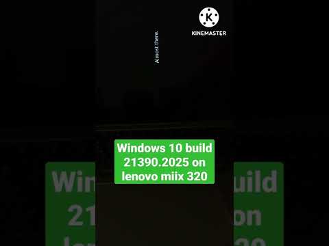 Windows 10 build 21390.2025 on Lenovo miix 320