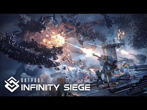 Видео: #1 Outpost: Infinity Siege Защита точки, лутинг, улучшение турелей и арты.