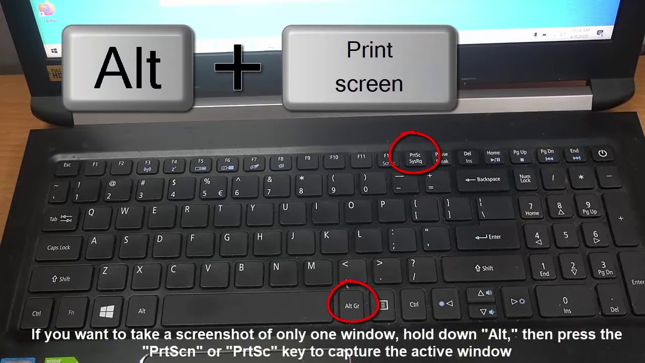 How To Take a Screenshot on Acer laptop - YouTube