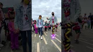 Astronomia Gentlemen Tuzelity shuffle dance neon mode 2021 | tiktok danc compilations #shorts Resimi