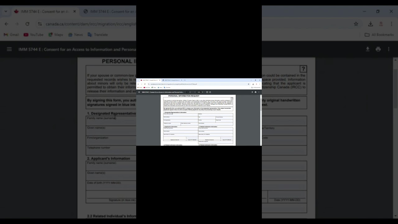 GCMS NOTE APPLY. CANADA IRCC. PART 1. Documents for GCMS