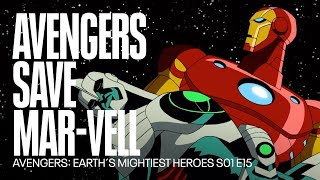 The Avengers destroy the Kree Sentinel and save Mar-Vell | Avengers: Earth´s Mightiest Heroes