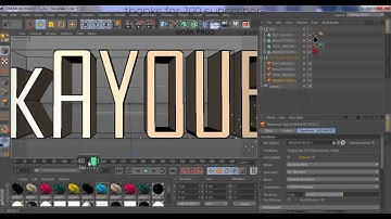 Free Elegant 3D intro Template Cinema 4D [Kada Ayoub] thanks for 700 subscribers
