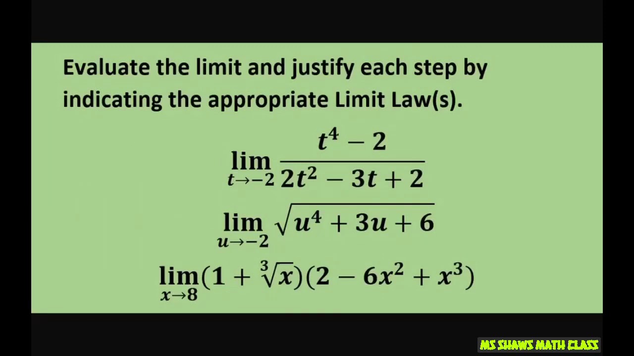 Limit laws