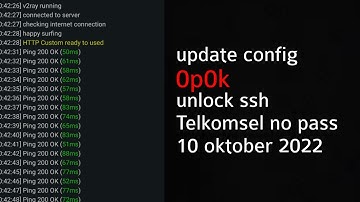 Update Config Telkomsel OpOk terbaru http custom 0 pulsa 0 kuota unlock ssh, 10 oktober 2022