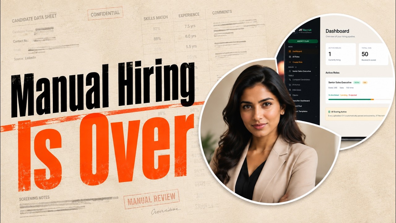 JIT Recruit – AI CV Screening Software for Recruiters | Product Demo