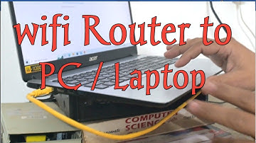 Connect computer to router with ethernet cable