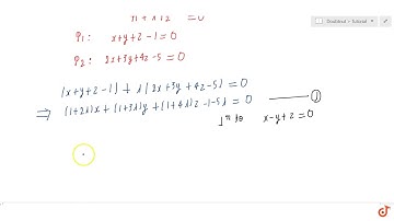 Find the equation of the plane through the line of intersection of the planes `x + y + z = 1` an...