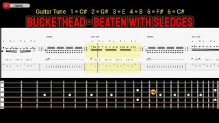 Buckethead - Beaten With Sledges [Guitar Tabs]