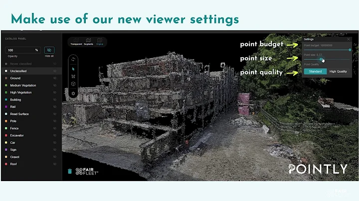 Point Cloud Classification with customizable viewing options and easy-to-use tools