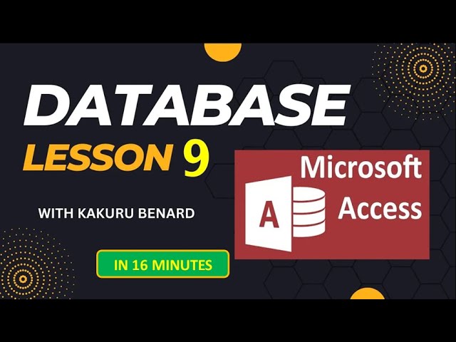 ⁣Database Lesson 9 | Using Query Wizards, Form and Report Formatting Techniques