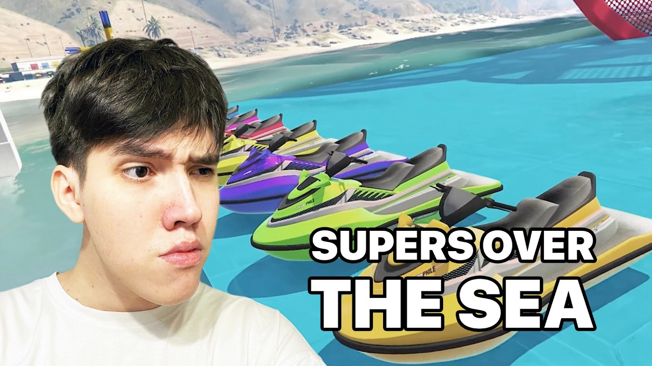 Supers and Spidey Ride Over the Sea to the boats for Compete crazy Challenge!