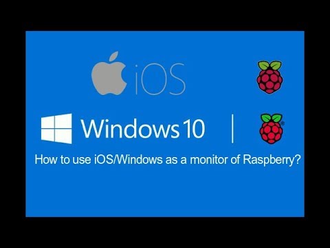 How to use iOS/Windows As a Monitor of Raspberry Pi ?