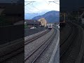 Dual track in Hergiswil with an Interregio! #train #trainspotting #trains #switzerland #lucerne