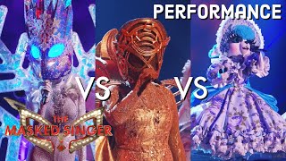 Snowstorm \& Harp \& Lambs sing “Since U Been Gone” By Kelly Clarkson | THE MASKED SINGER | SEASON 8