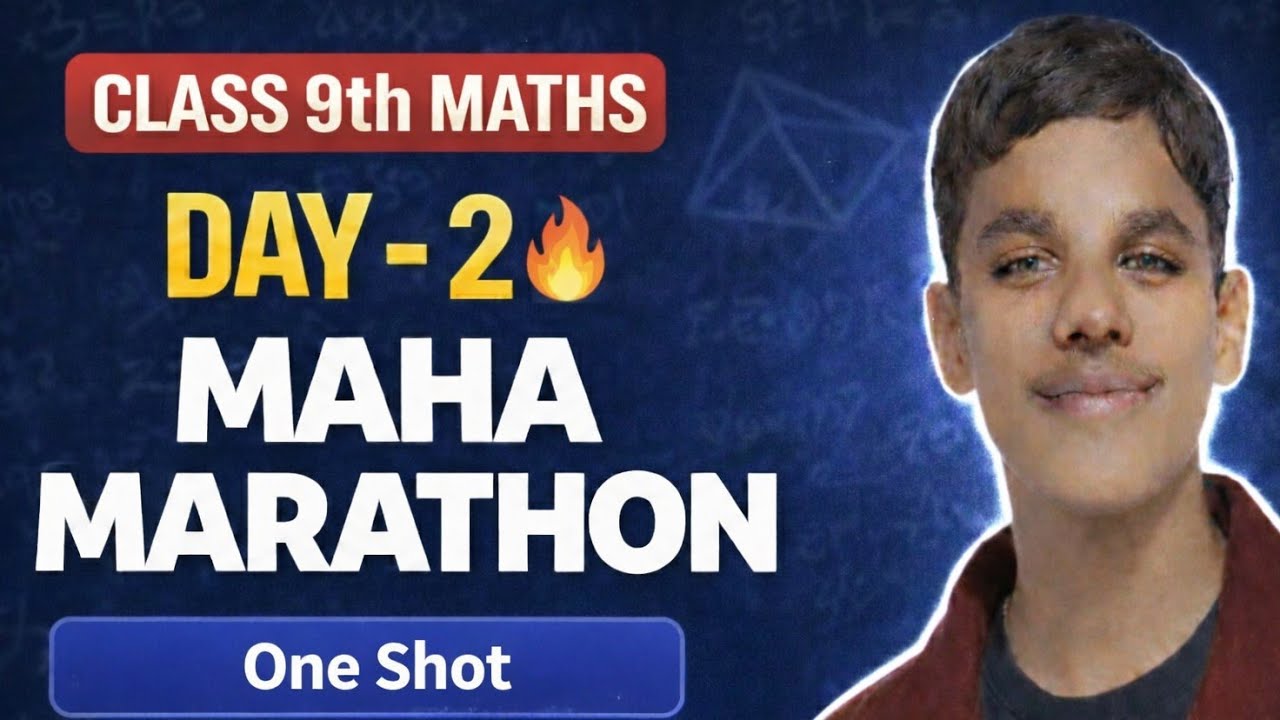 Class 9 Maths One Shot Revision | Maha Marathon Day 2 | Important ...