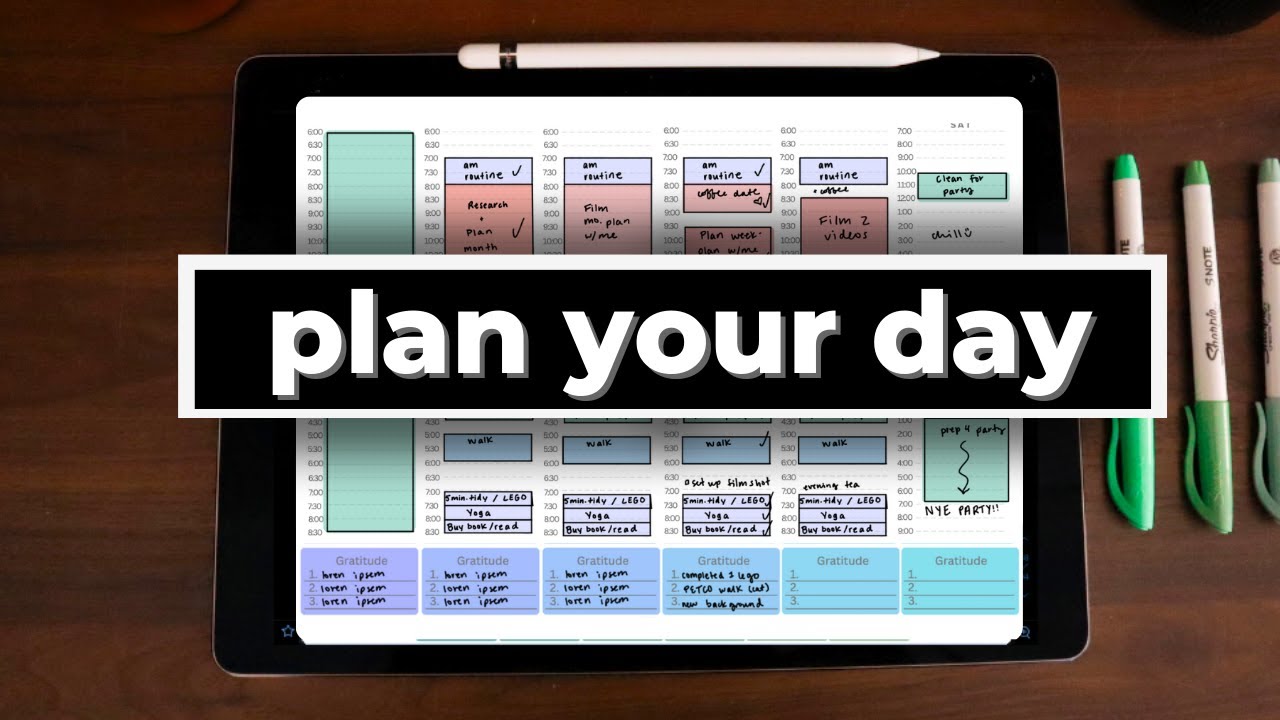 PLAN YOUR DAY WITH ME - YouTube