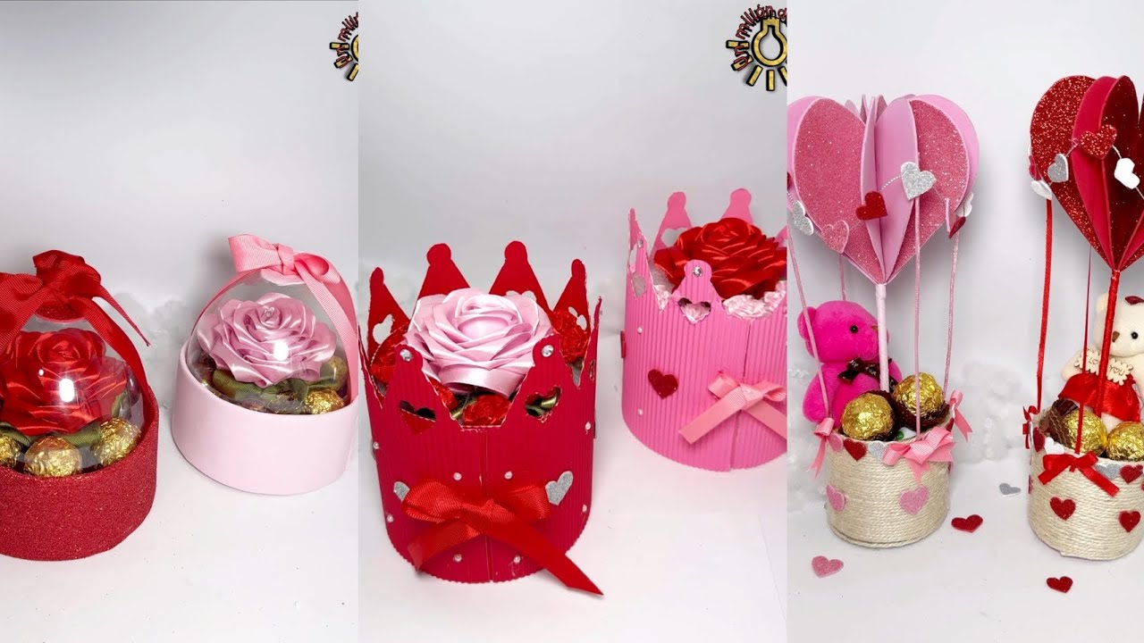 ♥️🥰3 IDEAS FÁCILES DE CAJITAS DE REGALO para regalar o vender 🔥🎁