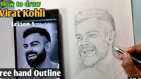How to Draw Virat Kohli Step by Step Sketch tutorial - Part 2/ Shading, Blending