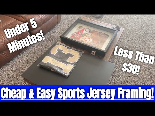 How To Frame a Sports Jersey For Under $30!! Cheap and Easy Framing Method  In Under 5 Minutes! - YouTube