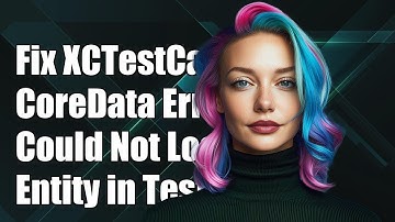 Fixing XCTestCase CoreData Error: 