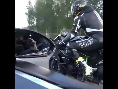 BUGATTI VEYRON VS KAWASAKI NINJA H2