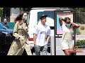 Angelina Jolie, Pax, and Zahara shopping at The Grove in Los Angeles