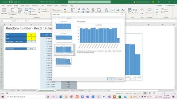 Creating Random Number - Rectangular/uniform Distribution in Excel رقم عشوائي - توزيع مستطيلي