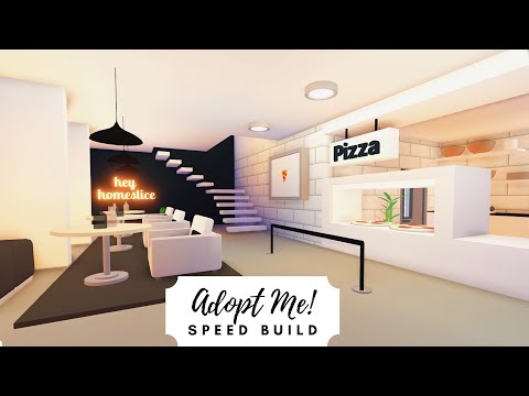 Modern Pizza Restaurant Speed Build Roblox Adopt Me Youtube - roblox adopt me pizza house irobux app