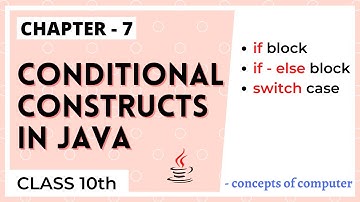 Conditional Operators in Java || if - else and switch case || ICSE class 10th