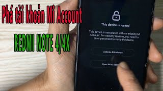 Phá tài khoản Mi Account điện thoại Redmi Note 4/4X Miui 8 - Miui 10 screenshot 4