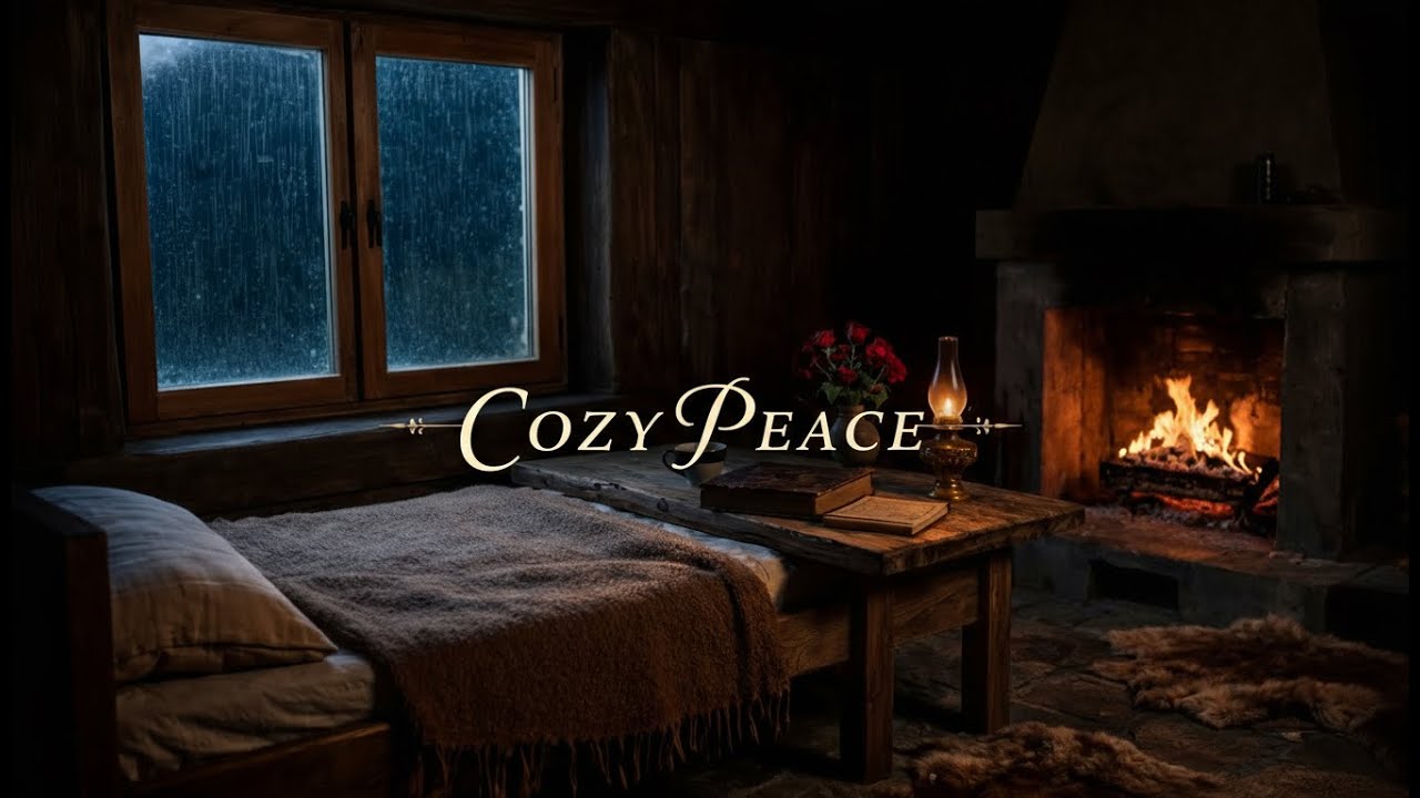 Healing Rain Sounds with Acoustic Guitar for Stress Relief and Inner Peace