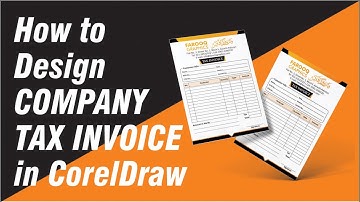 How to Create Company Tax Invoice | How to Create invoice in Coreldraw 2019 by #Farooq_Graphics