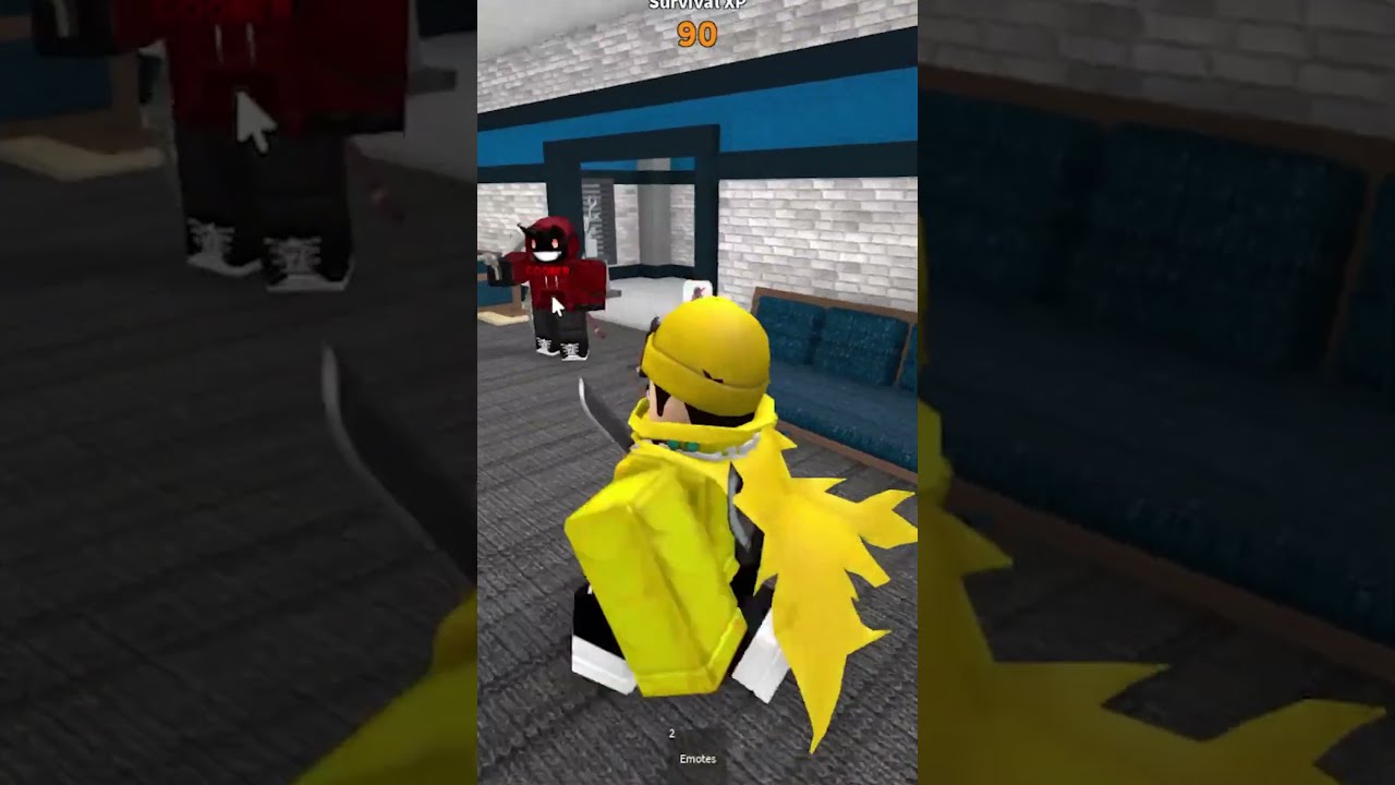 Trolling With A FAKE KNIFE In MM2 Roblox Shorts
