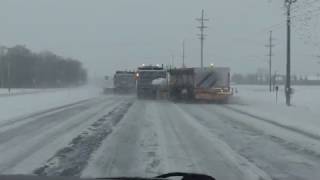 New York State DOT Plow Truck and Plow Trailer