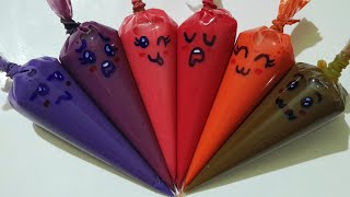 Making Slime with Piping Bags ! Satisfying Slime Videos☆ASMR☆