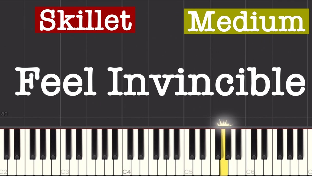 Skillet - Feel Invincible Piano Tutorial | Medium