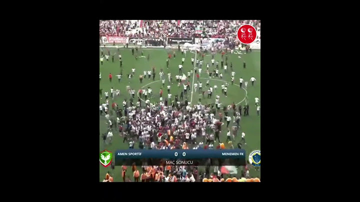 Amedspor - Menemen FK maçının son düdüğüyle birlikte taraftar sahaya atlıyor.🏆