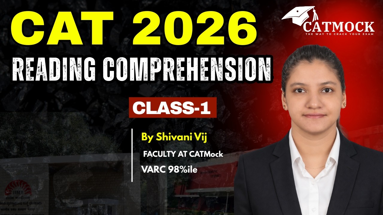 CAT 2026 RC Masterclass | Scored 98%ile in VARC | Shivani Vij - YouTube