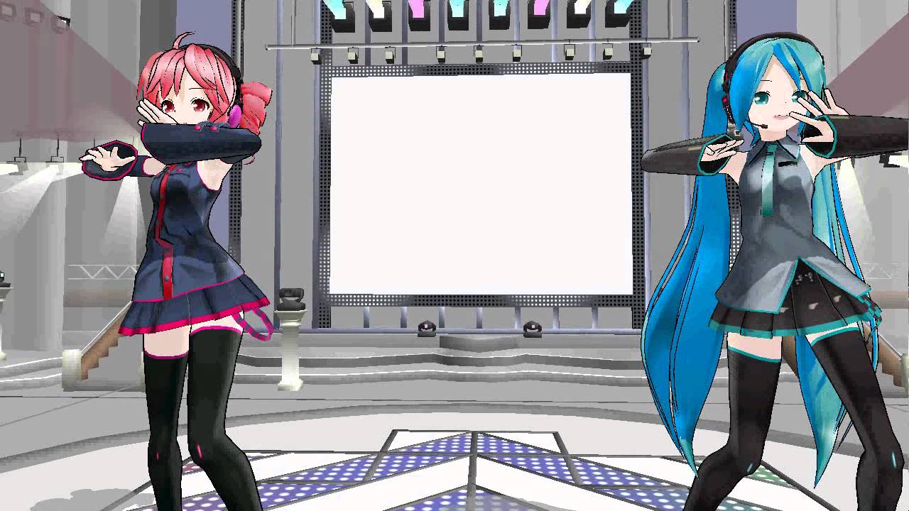[MMD] Happy Synthesizer ~ Teto x Miku