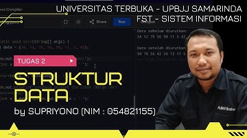 TUGAS 2 - STRUKTUR DATA | UNIVERSITAS TERBUKA #javascript  #sisteminformasi #coding 