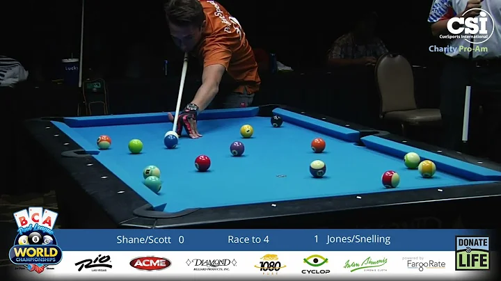 PRO+AMATEUR SCOTCH DOUBLES! Shane Van Boening + Sc...
