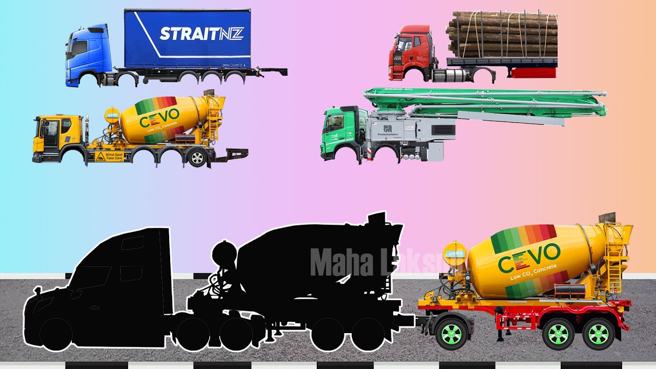 Menebak Gambar Karoseri Truk Panjang Dengan Benar, Carrier Car, Mobile Crane, Bottom Dump Truk
